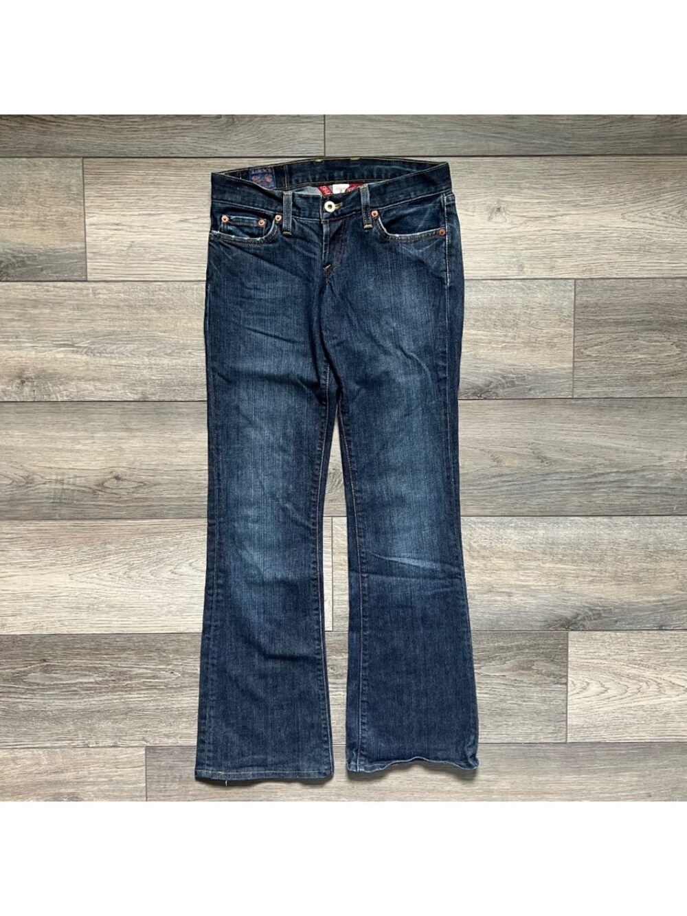 Vintage Lucky Brand Womens 26 Bootcut Flare Lil Maggie Jeans Dark Wash Denim USA